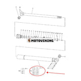 Armcylindertätningssats 4681368 för Hitachi grävmaskin ZX60-HCMC ZX60-5G ZX60-5A