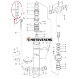 Armcylindertätningssats YA00006591 för Hitachi grävmaskin ZX240-5G ZX240LC-5G ZX250H-5G ZX250K-5G ZX250LC-5B ZX250LCH-5G ZX250LCK-5G ZX250LCN-5G