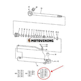 Skopcylindertätningssats 4681369 för Hitachi grävmaskin ZX60-HCMC ZX60 ZX60-5A ZX60-5G