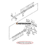 Skopcylindertätningssats 4640108 för Hitachi ZX330 ZX350K ZX370MTH ZX450H ZAXIS330LC John Deere 330CLC 3554 370C grävmaskin