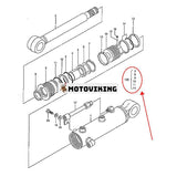 Bladcylindertätningssats 0654715 för Hitachi grävmaskin EX40U EX50U EX50UNA