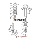 Bladcylindertätningssats 4248864 för Hitachi grävmaskin EX100W EX100WD EX100WD-2 EX100WD-3 EX100WD-3C EX125WD-5 ZX125W