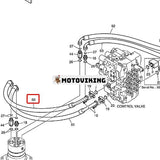 Högtrycksslang DS2026100 för Doosan Daewoo Komatsu grävmaskin DX300LC DX300LL DX300LCA