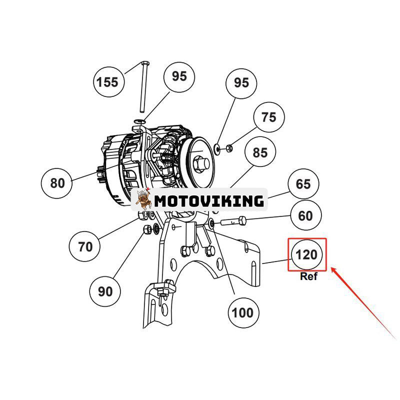 Generatorfäste 86-03164-00 för bärare Transicold Supra 860