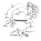 Oljekylare 423-03-D1611 för Komatsu hjullastare WA380-6