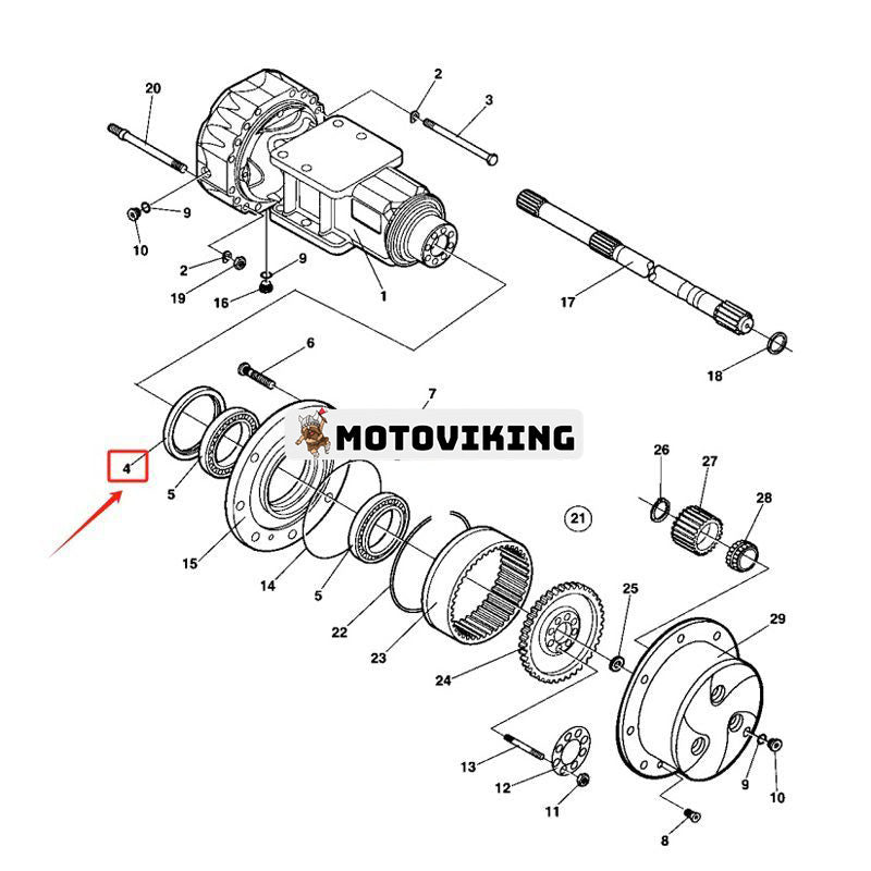 Tätning 4700939265 för Dynapac Vibrationsrulle CA252D CA260D CA262PD