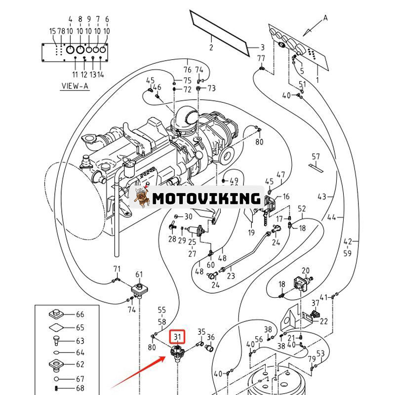 Avlastningsventilenhet 3660002801 för Airman Screw Air Compressor PDS750S-4B1