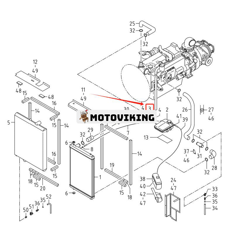 Slang 03540-34019 för Airman Screw Air Compressor PDS750S-4B1 FS-Curtis FAC-185P FACF-150P FACG-125P