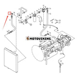 Nippelarmbåge 0373485120 för Airman Screw Air Compressor PDS750S-4B1 PDSF750-4B3