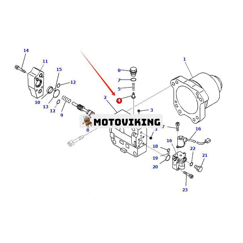 Backventil 709-25-11650 för Komatsu WA600-6 WA600-8 PC100-6 PC110R-1 PC120-6 PC1250-8 PC210LC-7 PC350LC-7