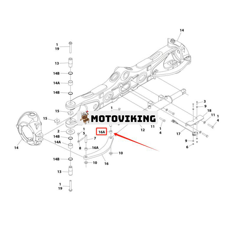 Kompositlager 1001164209 för JLG Lift 400S 450A 450AJ 450SJ 460SJ 330LRT 430LRT 530LRT