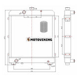 Kylare 1G976-72063 1G976-72060 1G976-72112 1G976-72863 för Kubota Engine D905 D1005 D1105 Vermeer Loader S600TX