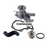 Vattenpump med returslangstermostat för Kubota-motor D722 D902 Z482 Grästraktor G1700 G1800 G1800-S G6200H