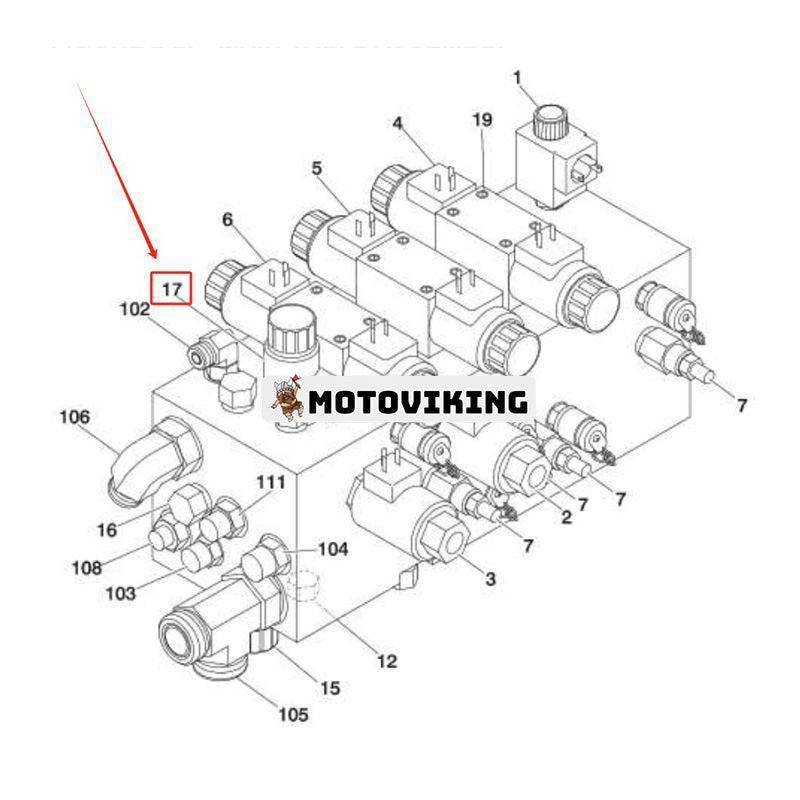 Patronventil 7026005 för JLG bomlyft 1200SJP 1350SJP 340AJ