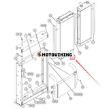 Oljekylare 418-7961 för Caterpillar CAT Engine C4.4 Grävmaskin 316EL 316FL 318EL 318FL