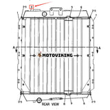 Kylarhuvud 7C-9469 för Caterpillar CAT Engine 3306 Traktor D6H D6H LGP