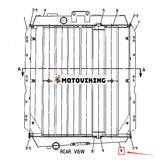 Kylarstartkammare 7C-9470 för Caterpillar CAT Engine 3306 traktor D6H D6H LGP