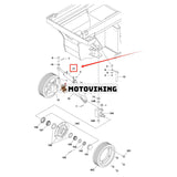 Styrcylinder 1001132702 för JLG Saxlyft R6 6RS 1932RS