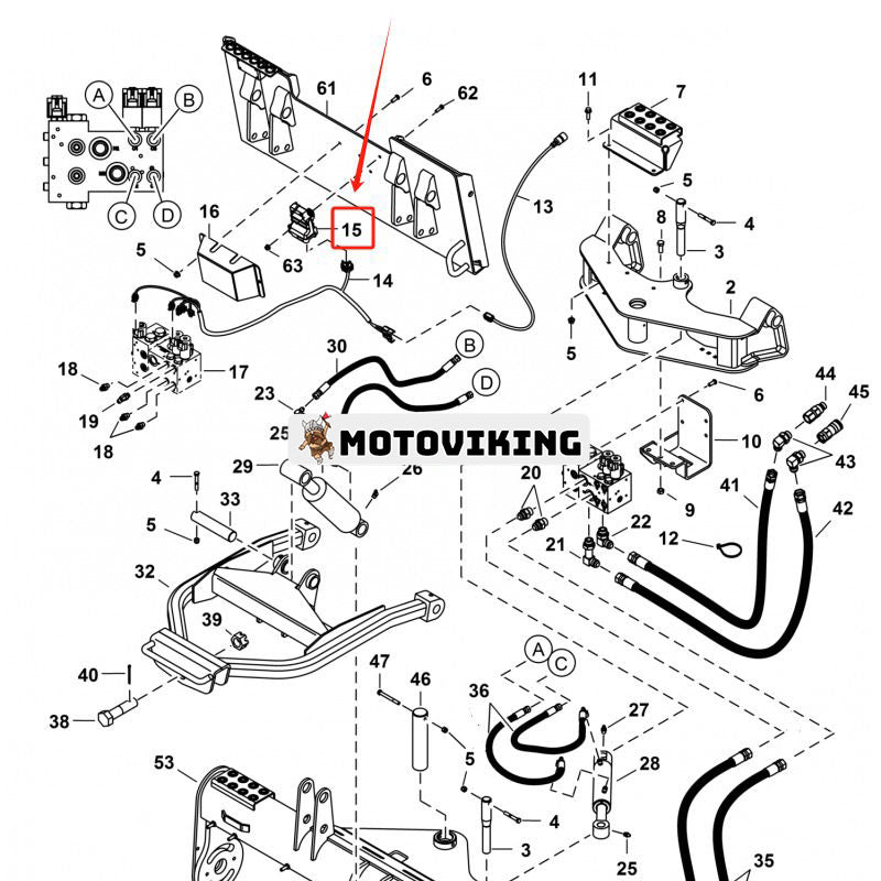 Kontrollenhet 7298238 för Bobcat kompaktlastare