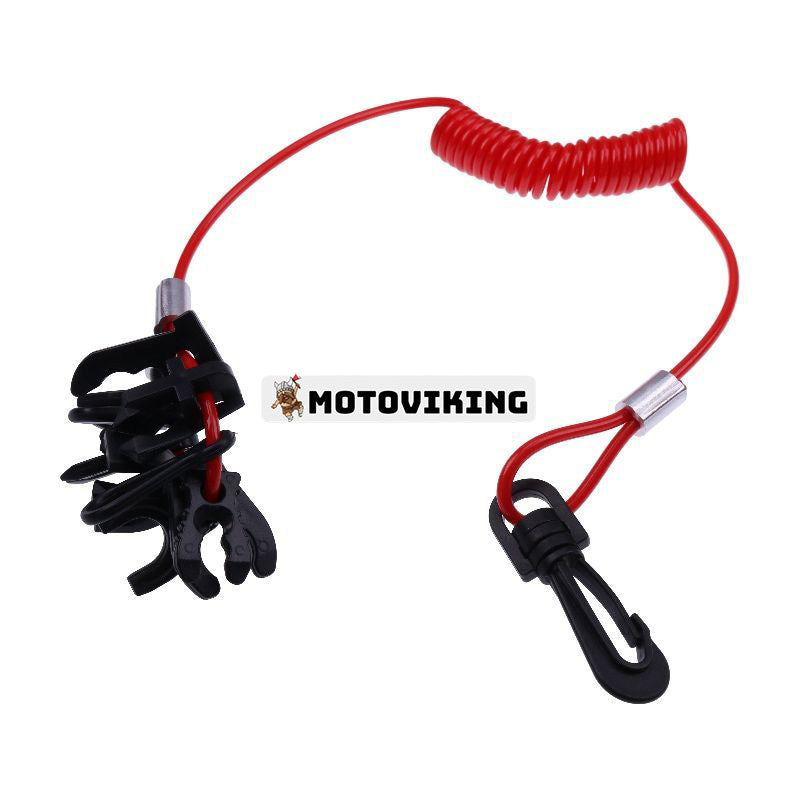 11 nycklar Säkerhetsstoppbrytare Lanyard för Johnson Evinrude Yamaha Honda OMC Mercury Mariner Suzuki Tohatsu Båtmotor utombordare