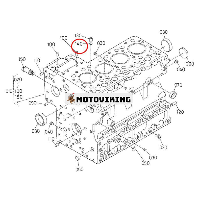 2-delad topppackning O-ring 15221-33700 15221-33701 för Kubota Engine D722 D105 D1703 V1200 V1500 V1902 V1903 V2003 V2203 V3300 Z400 Z402