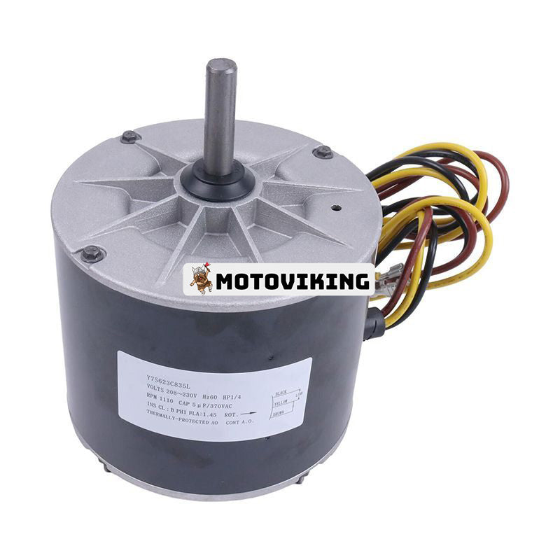 1/4 HP 208-230 Volt 1100 RPM Kondensorfläktmotor Y7S623C835L HC39GE226 1185924 för kylutrustning