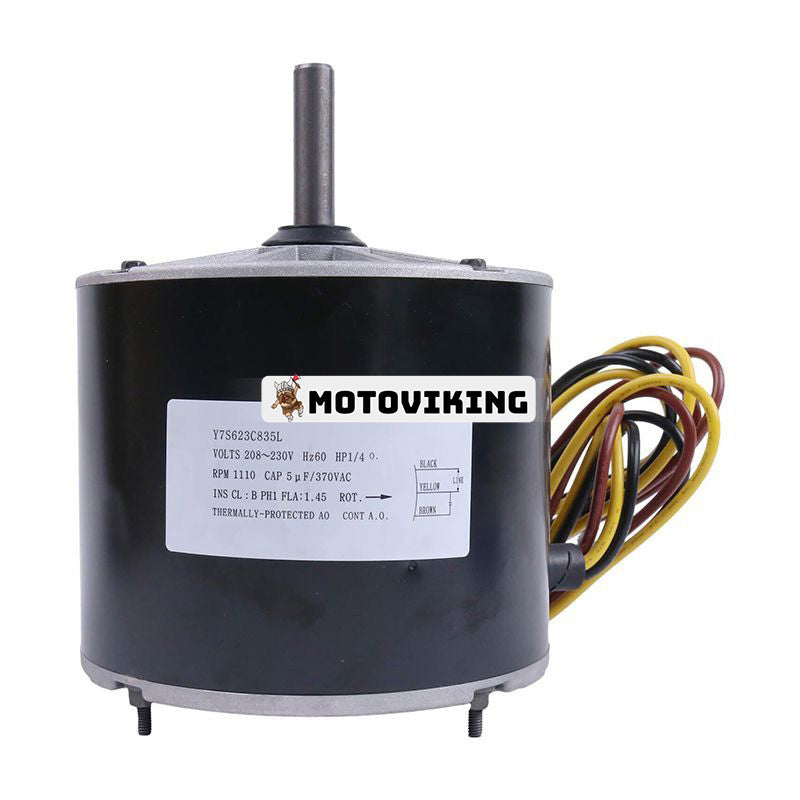 1/4 HP 208-230 Volt 1100 RPM Kondensorfläktmotor Y7S623C835L HC39GE226 1185924 för kylutrustning