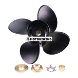 4 Blade Propeller 13x17 Propeller 48-8M8026590 för Mercury Outboard 40-140HP Pontoon