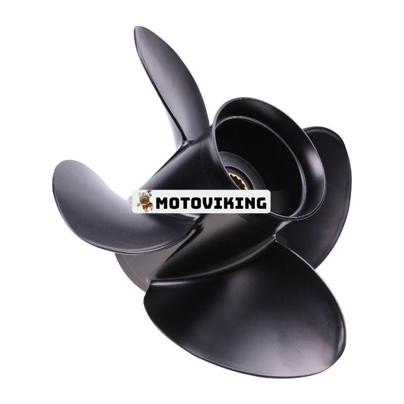 4 Blade Propeller 13x17 Propeller 48-8M8026590 för Mercury Outboard 40-140HP Pontoon