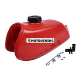 Röd gasbränsletank FT49070 123-6-9075 för 1973-1985 Honda ATV ATC70K