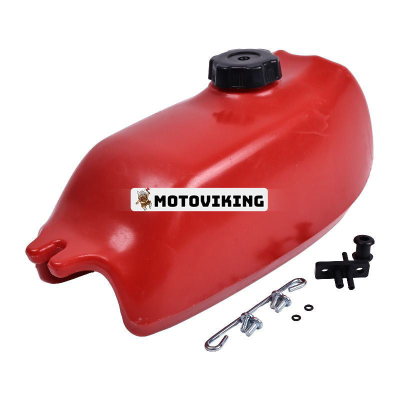 Röd gasbränsletank FT49070 123-6-9075 för 1973-1985 Honda ATV ATC70K