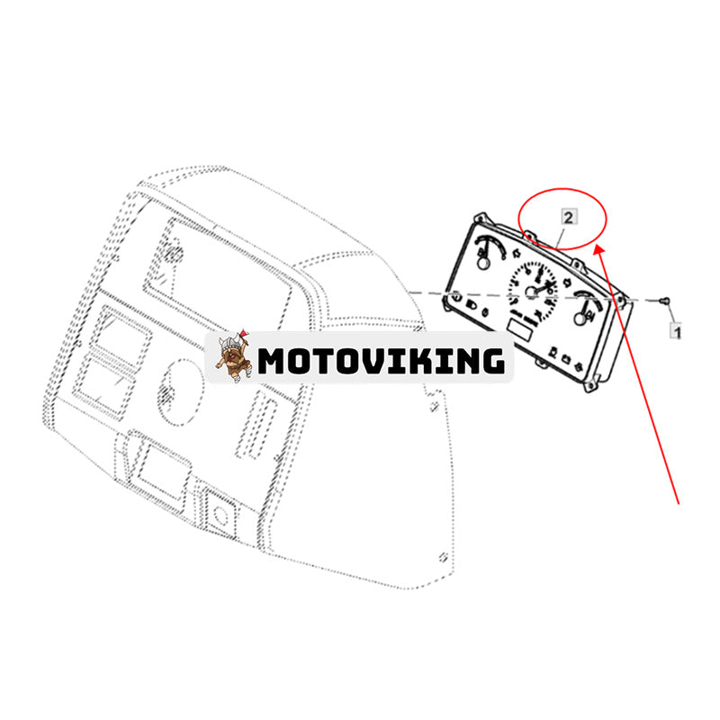 Instrumentkluster SJ29072 för John Deere traktor 6A-1104 6A-1354 6A-1204