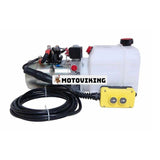 Eftermarknads KTI Hydraulics DC-4442 3-kvarts dubbelverkande 12V hydraulpump för tippvagn