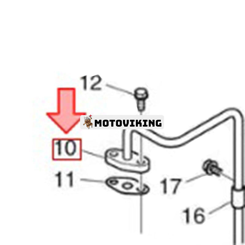 Oljetillförselrör 420214-00374 för Doosan Engine DP180LBS DP180LAS DP180LBF DP180LAF