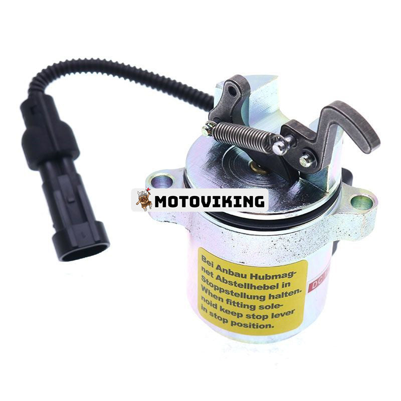 12V Bränslestoppsmagnet ZM 2904956 för Volvo L32 L35 ZL402C ZL502C ZL30 L30B L32B L35B ZL30B L20B Lastare