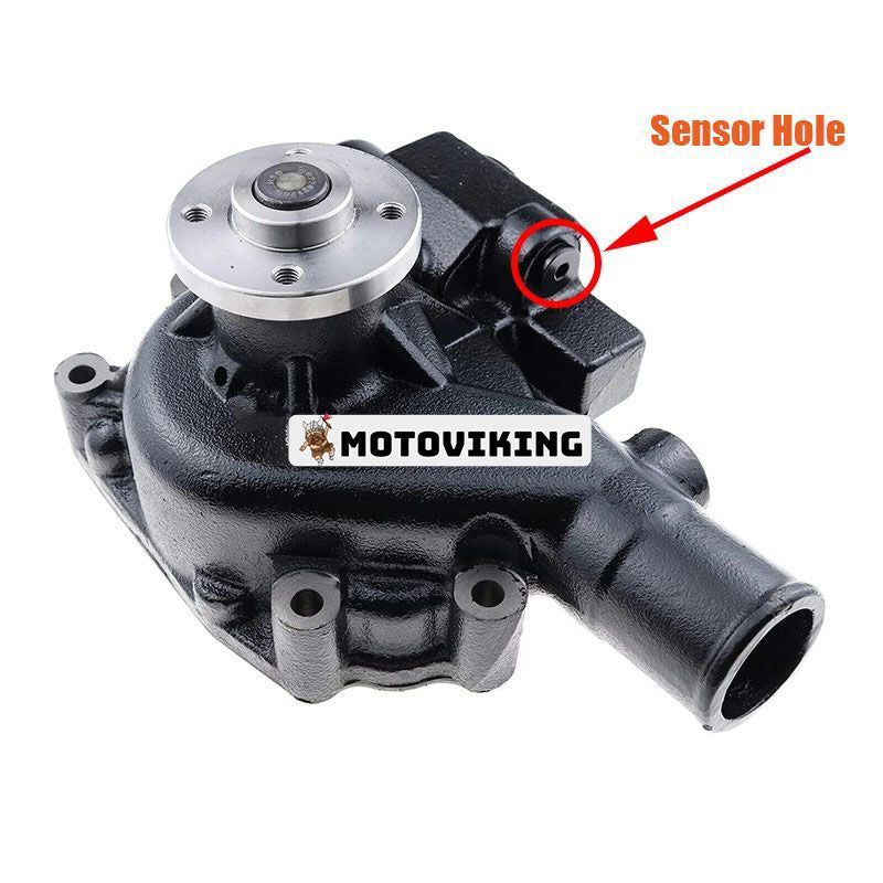 Vattenpump 4955417 med sensorhål för Cummins motor B3.3 QSB3.3 CM2150 QSB4.5