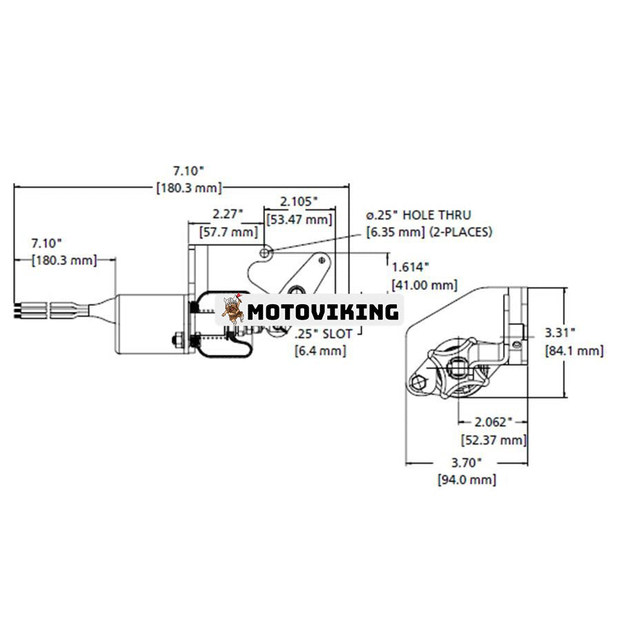 För Kubota Engine 70 och 82 mm Series 12V Bränsleavstängningssolenoid SA-4260-12 1751ES 12VDC