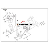 Generator 2810354 för Kubota Engine D1105 D1105-E4B D1105-E4B-TXRN-1 D1105-E4B-TXN-3 Jacobsen Fairway Mower SLF1880 LF510