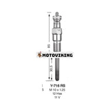 4st Glödstift 6655233 för Kubota Engine V1903 V2003T V2203 D1703 Bobcat 751 753 763 773 7753 S160 S175 S185