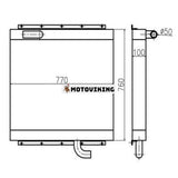 För Kato Grävmaskin HD900-5 Hydraulisk oljekylare