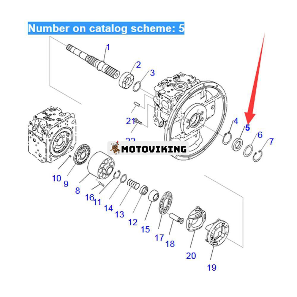 Oljetätning 708-25-52861 för Komatsu PC100-6 PC120-6 PC130-8 PC270-8 PC200-8 WA100-5 WA450-6 WA480-6 D61PX-12 D65PX-15