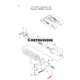 2 spårjusteringsventiler 4276114 för Hitachi EX35U EX17U EX27U EX29UE EX36UE EX50U ZAXIS35U ZAXIS27U ZAXIS50U ZAXIS40U EX25-2 ZAXIS17U-2