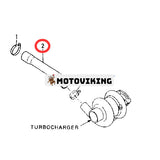 Turbo utslang 5I-7846 5I7846 För Caterpillar CAT 311 E311B E120B E312B E312C grävmaskin