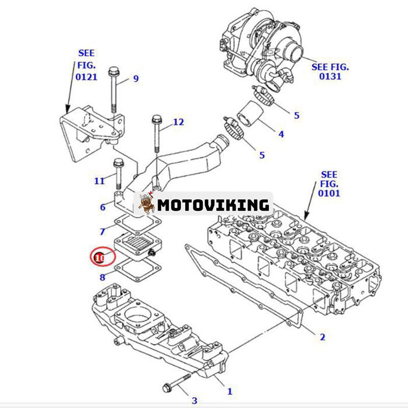 Luftvärmare 123900-77500 för Yanmar Engine 4TNV106 4TNV106T