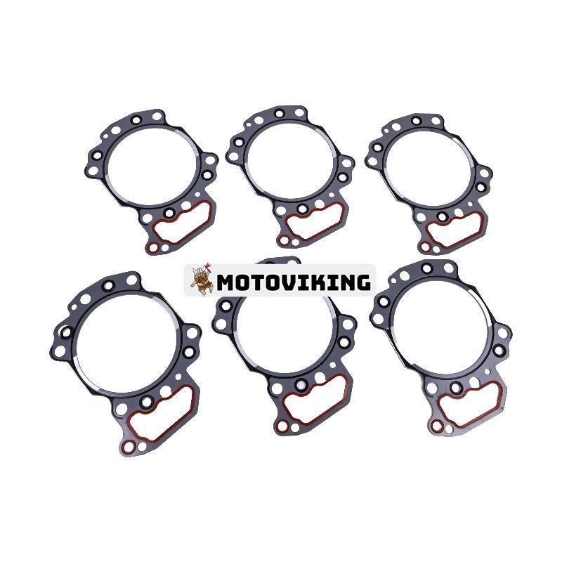 6st cylinderhuvudspackning 6150-17-1813 för Komatsu Engine 6D125-1 S6D125-1 Hjullastare WA470-3 Motorväghyvel GD663A-2 Grävmaskin PC400LC-5