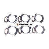 6st cylinderhuvudspackning 6150-17-1813 för Komatsu Engine 6D125-1 S6D125-1 Hjullastare WA470-3 Motorväghyvel GD663A-2 Grävmaskin PC400LC-5