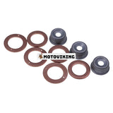 3-cylindrig injektortätningssats med värmesköld för Kubota-motor D722 D902 D1005 D1105 D1703 Bobcat-lastare S100 S150 S160 S175 S185 S70