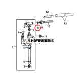 10 st Injektorlinje gummitätningshylsa R51936 för John Deere Engine 3029 4024 4045 5030 6068 6135 Grävmaskin E330 E400