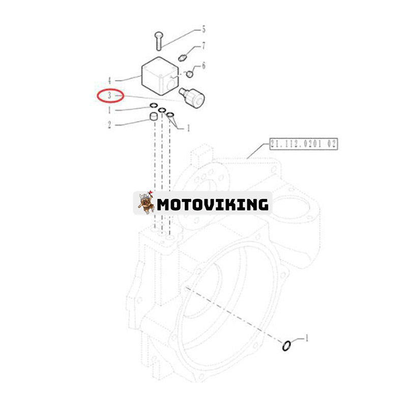 Solenoid 87701329 för New Holland Loader B90B B95B B95C B110B