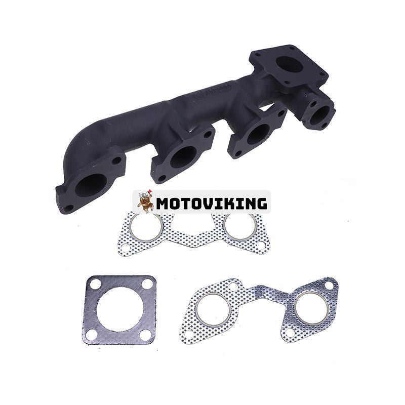 Avgasgrenrör 1G896-12310 med packningar för Kubota-motor V2203 V2403 V2003 V1702 V1902 V1903